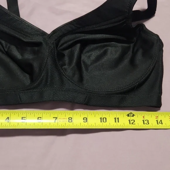 GLAMORISE Size 38D. Women's Black Bra - Picture 9 of 11